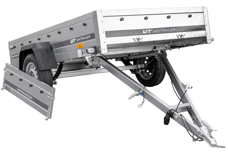 Przyczepka samochodowa Unitrailer na resorach 230x125 GARDEN 230/R KIPP 1 szt.