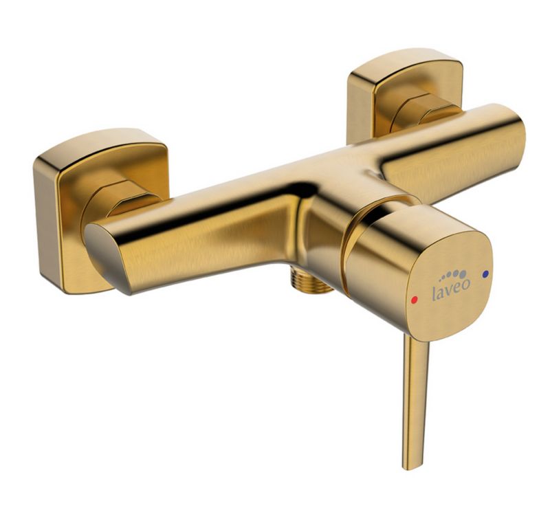 Bateria Natryskowa Laveo Ścienna Pola Złota bez Zestawu Natryskowego 1 szt.