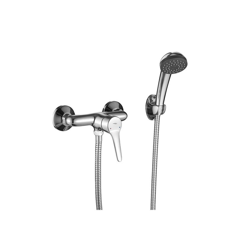 Bateria natryskowa ścienna Kuchinox z zestawem chrom Fene jednouchwytowa głowica 35 mm 1 szt.