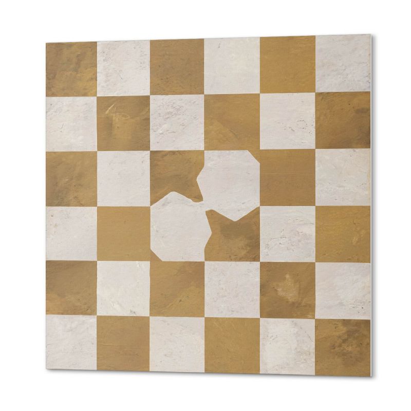 Paczka Kafelków Winylowych PCV ArtPrintCave 50x50 cm Abstrakcyjny wzór szachownicy 4 szt.