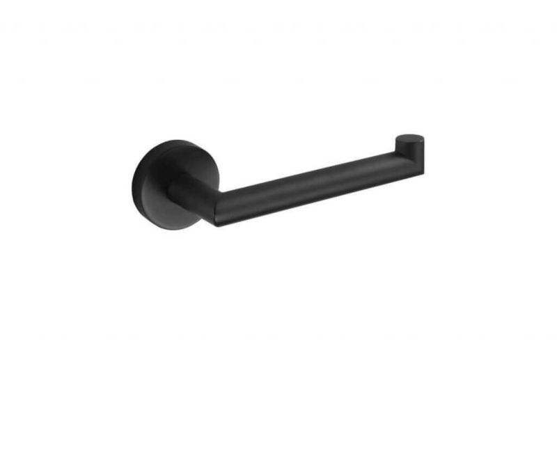 Uchwyt na papier toaletowy Stella Classic czarny mat montaż ścienny 1 szt.