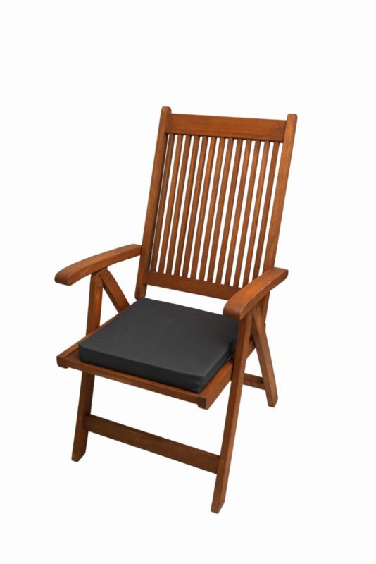 Poduszka na krzesło ogrodowe, Setgarden, 40x40x4cm Antracyt poduszki na siedzisko do użytku wewnątrz i na zewnątrz, 1szt