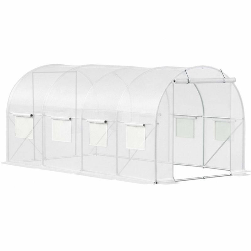 Tunel ogrodowy Springos UV-4 140g/m2 szklarnia foliowa 4x2,5x2 m 1 kpl.