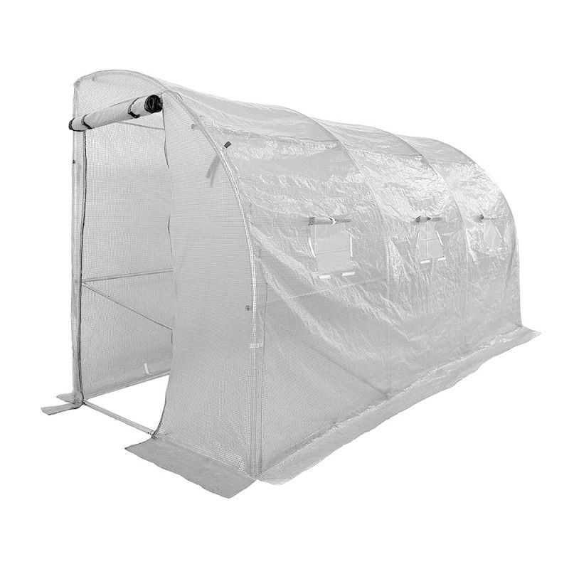 Tunel ogrodowy 4iQ Group 4x1,5m Biały Folia UV 1szt.