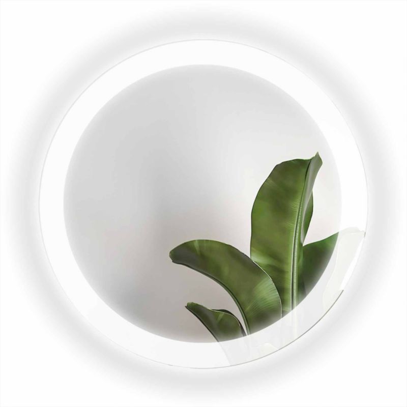 Lustro okrągłe Vetro Verde Venezia 90 cm z oświetleniem LED 1 szt.