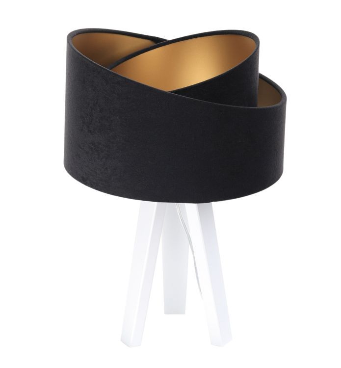 Lampa Bps Koncept stołowa GEMSTONE czarna/złota/biała 1 szt