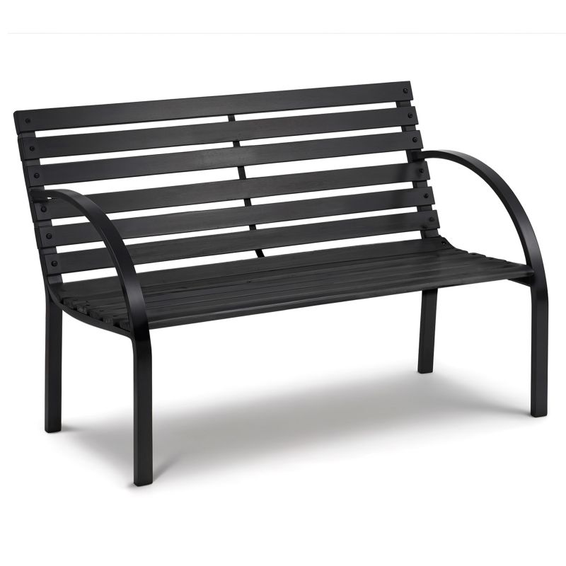 Ławka parkowa ogrodowa Sofotel 117,5cm drewniana z oparciem 1sz.