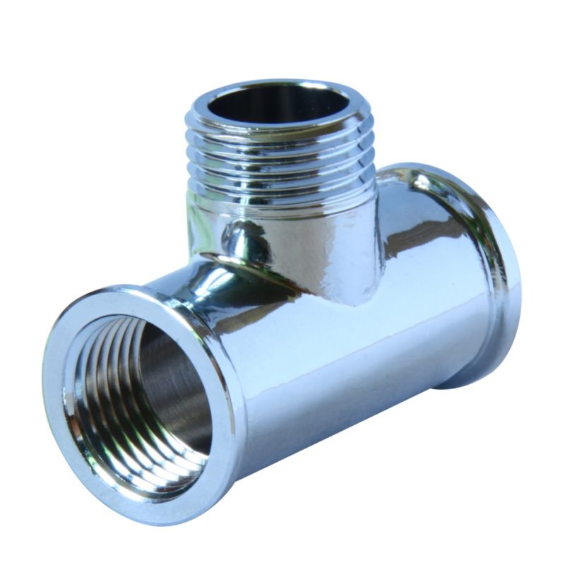 Trójnik 1/2" chrom wzw