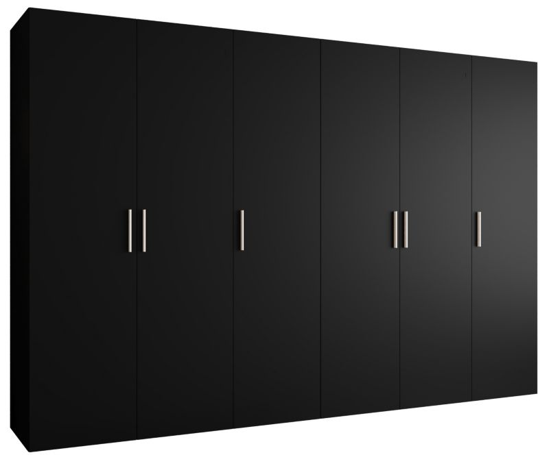 Szafa uchylna Abiks BARI 1 300 wys. 202 cm Czarny + u. Srebrny 1 szt