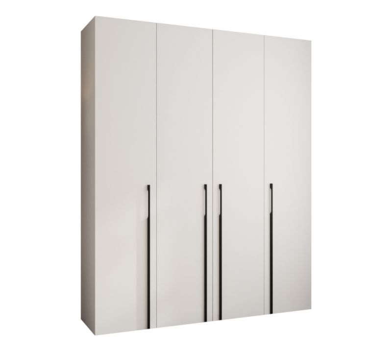 Szafa uchylna Garderoba COMO 3 200 (biały/czarny)
