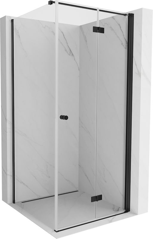 Kabina prysznicowa składana Mexen Mist-F T czarna 90x90 cm - 8A6T-090-090-70-00-P 1 szt.