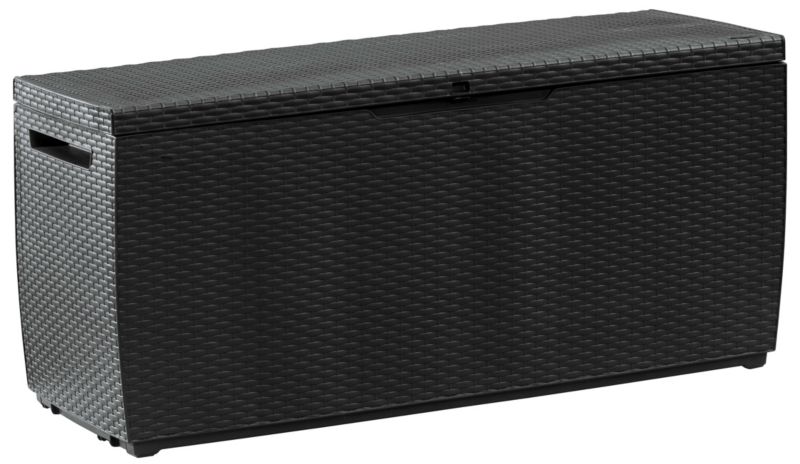 Skrzynia ogrodowa Keter Capri Rattan 123,5x53,5x57cm 302l Grafitowa 1 szt.