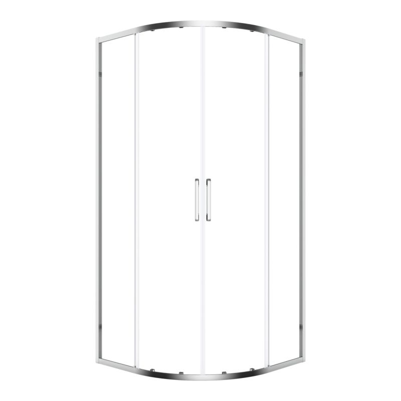 Kabina prysznicowa półokrągła GoodHome Maza 80 cm chrom/transparentna