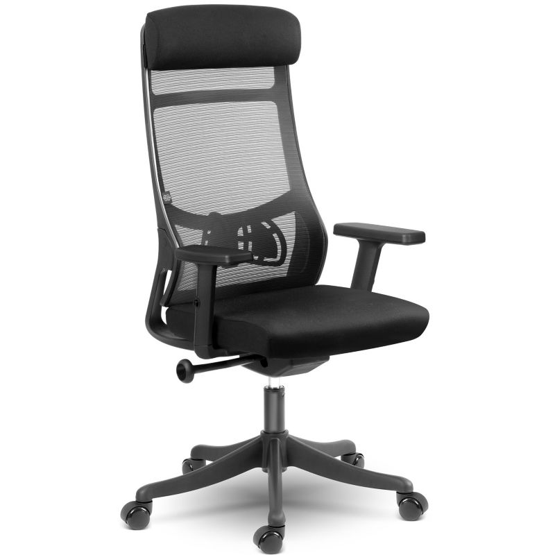 Fotel biurowy Sofotel Brema czarny krzesło obrotowe mikrosiatka 240400 1szt.