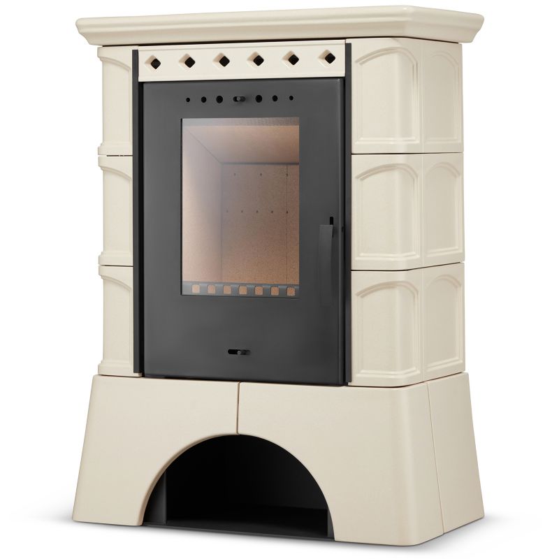 Kominek kaflowy piec wkład kominkowy wolnostojący koza ATOL