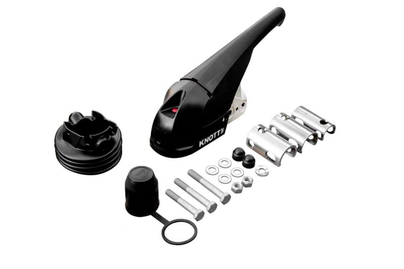 Zaczep kulowy ze stabilizatorem KNOTT KS30 do przyczepy 3000kg z dyszlem rurowym 35-50mm 1 szt.