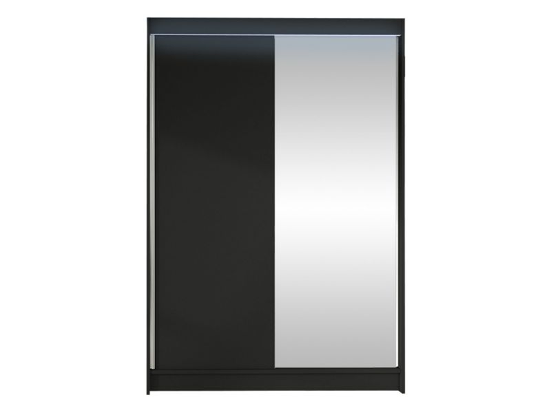 Szafa MIRJAN 24 z drzwiami przesuwnymi Lino I z oświetleniem RGB czarny 1 szt.