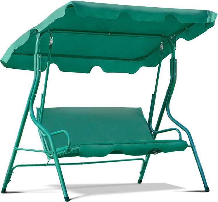 Huśtawka FUNFIT garden ogrodowa 3-osobowa zielona 170 x 155 cm 1szt.