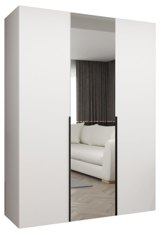 Szafa uchylna otwierana ALICANTE 2 150 wys 202 cm Biały + Czarny 1 szt