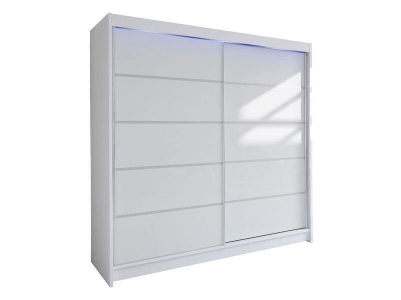 Szafa MIRJAN 24 z drzwiami przesuwnymi Talin IV z oświetleniem RGB biały 1 szt.