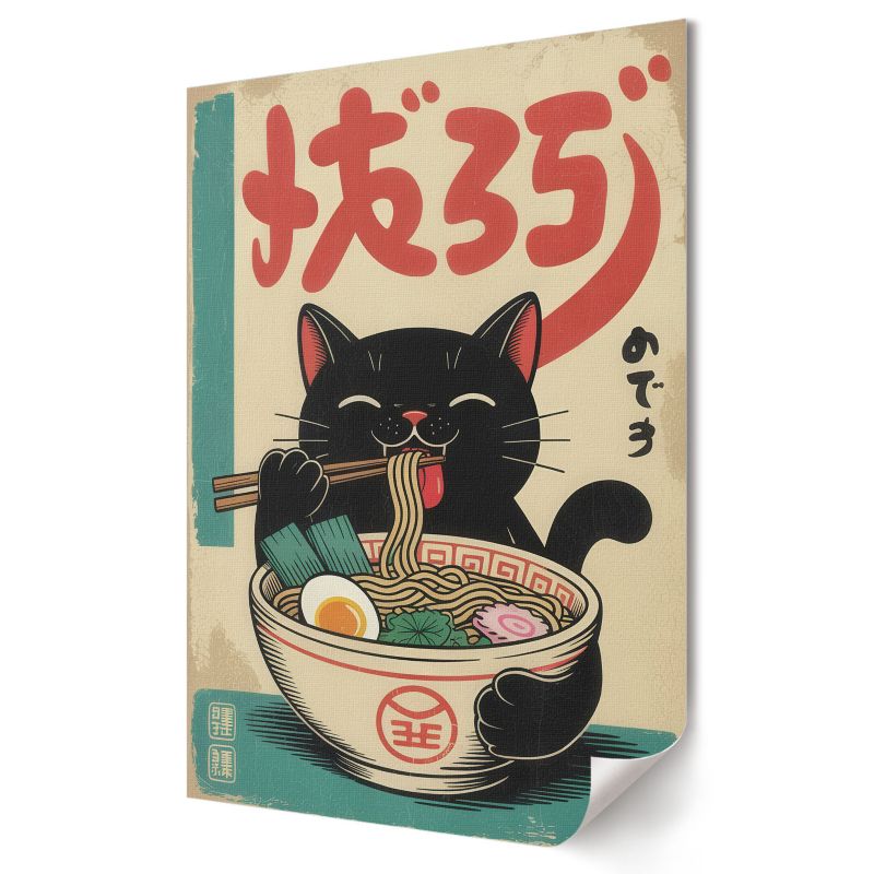 Plakat Wallfluent Format A4 Ramen i kot Studio Linea Forma 1 szt.