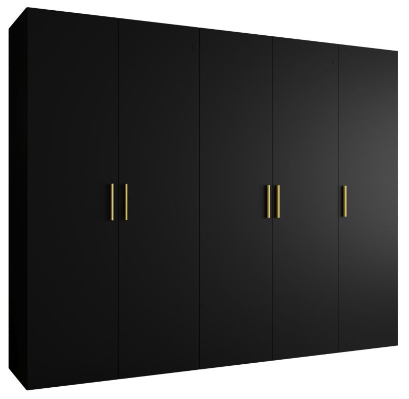 Szafa uchylna Abiks BARI 1 250 wys. 202 cm Czarny + u. Złoty 1 szt