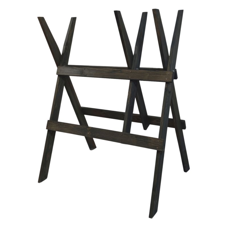 Stojak do cięcia drewna MODO24 drewniany 100 cm szary 1 szt.