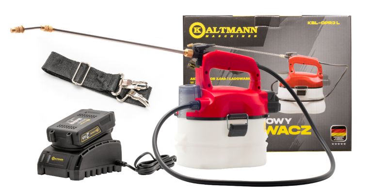 Opryskiwacz Akumulatorowy Kaltmann KBL-OPR3L 20V 3L Zestaw z Akumulatorem i ładowarką 1 szt.