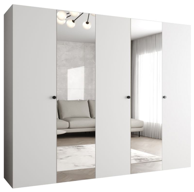 Szafa uchylna Abiks PARMA 2 250 wys. 202 cm Biały + u. Czarny 1 szt