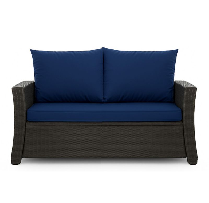 Poduszka ogrodowa na sofę rattanową, Setgarden, 110x60x50cm Granatowa Poduszki na meble ogrodowe-Technorattan, Mix, 1szt
