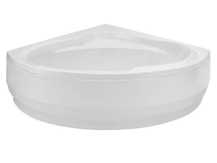 Wanna narożna Laminart 150x150 asymetryczna akrylowa z obudową, syfon 1 szt.