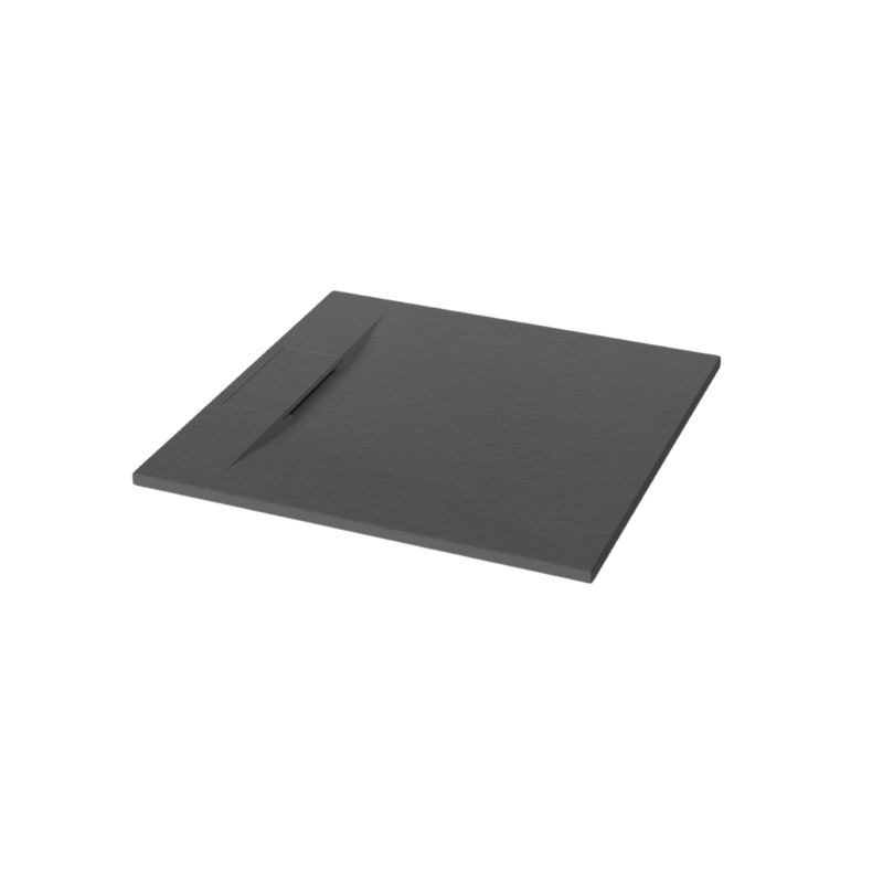 Brodzik prysznicowy kwadratowy Invena Alvero trend, 90x90 cm czarny 1 szt