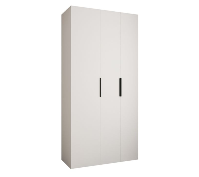 Szafa uchylna Garderoba COMO 4 120 (biały/czarny)