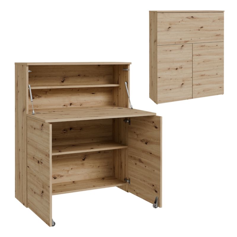 Biurko rozkładane VERTO - kolor dąb Artisan 1 szt.