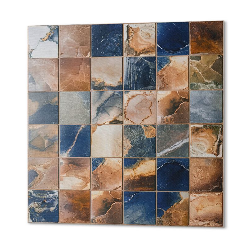 Płytki Winylowe ArtPrintCave 30x30 cm Mozaika z kamiennymi wzorami 9 szt.