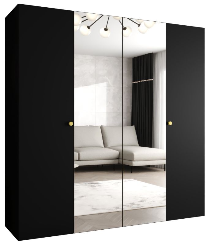 Szafa uchylna Abiks PARMA 2 200 wys. 202 cm Czarny + u. Złoty 1 szt