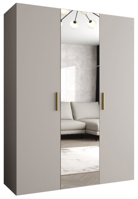 Szafa uchylna Abiks BARI 2 150 wys. 202 cm Kaszmir + u. Złoty 1 szt