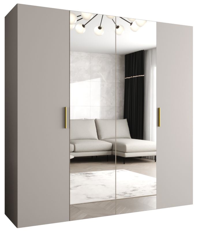 Szafa uchylna Abiks BARI 2 200 wys. 202 cm Kaszmir + u. Złoty 1 szt