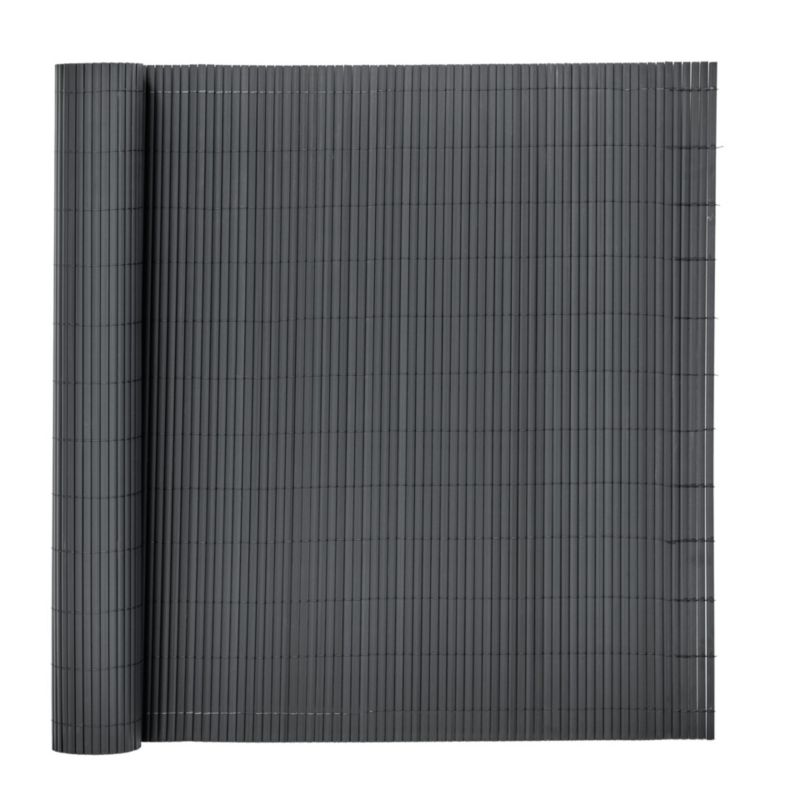 Osłona Springos PVC maskująca 500x120 cm mata na balkon, taras, ogrodzenie, ciemnoszara 1 szt.