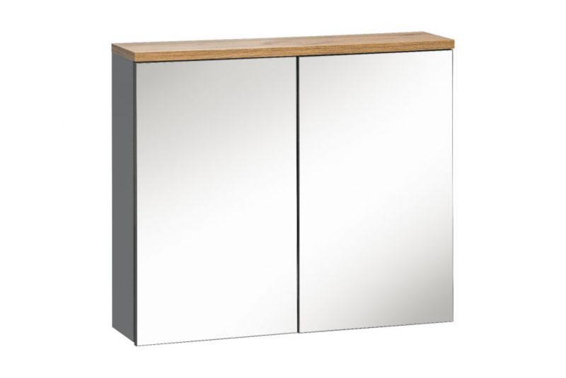 Szafka Comad łazienkowa BALI 841 80 cm grafitowa z lustrem 1 szt