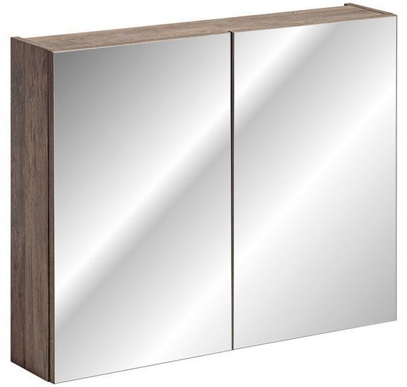 Szafka Comad łazienkowa SANTA FE OAK 80 cm dąb z lustrem 1 szt