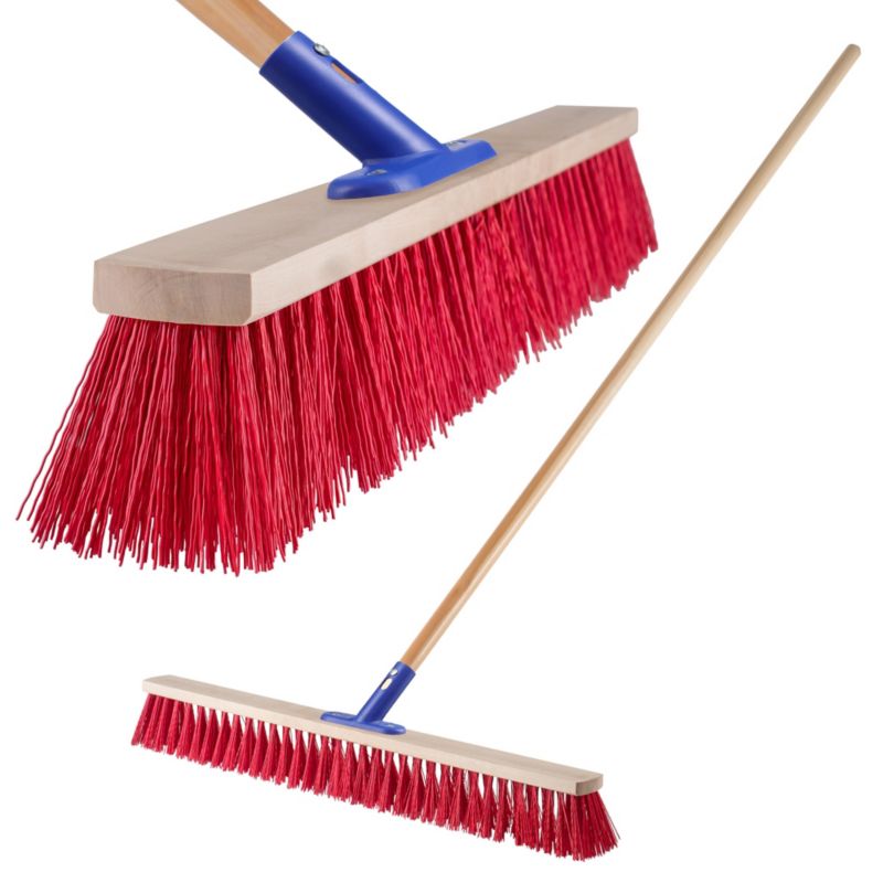 Miotła Ulicówka KADAX Szczotka 80cm Zamiatacz Nylonowa Z Kijem 160cm szeroka 1szt.