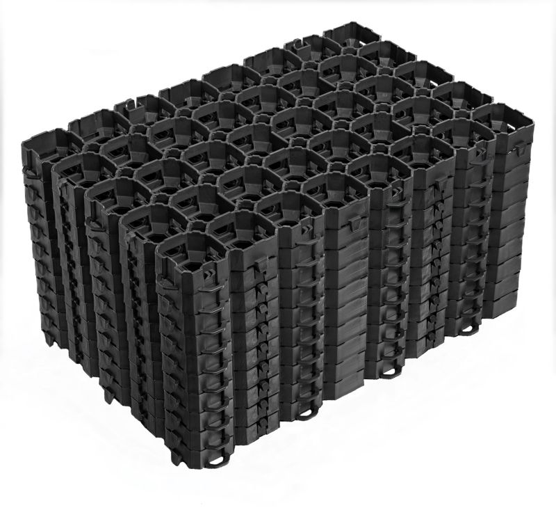 Kratka trawnikowa Stella Green 600x400x40 SG6 czarna 10 szt.