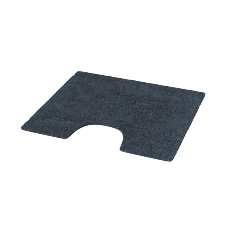 Dywanik łazienkowy pod WC GoodHome Koros granatowy