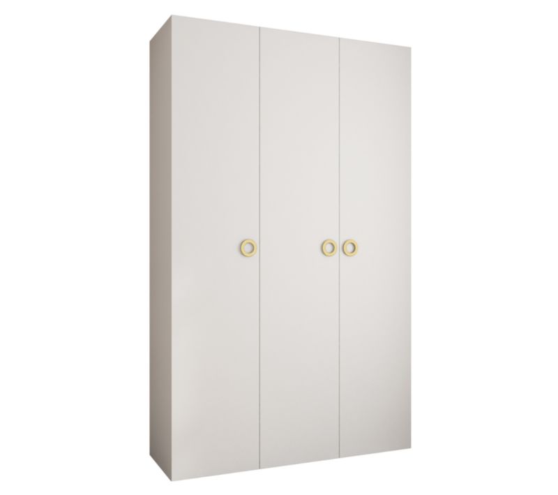 Szafa trzydrzwiowa wysoka 50 Abiks Como 1 150 biały+złoty 1 szt.