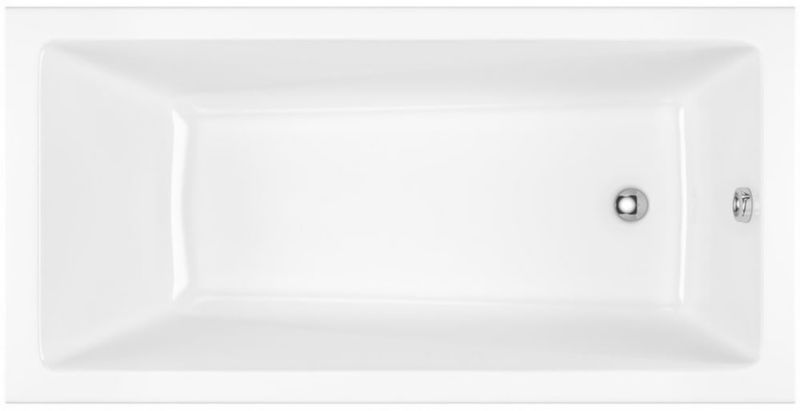 Wanna Excellent Wave Slim prostokątna 160x80 cm akrylowa biała 1 szt.