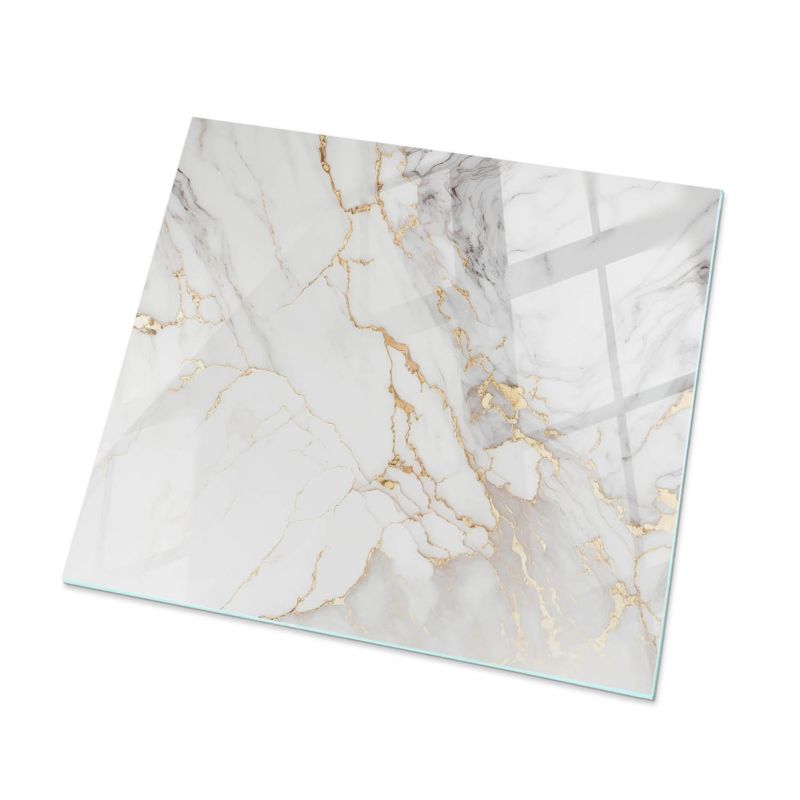 Płyta Na Blat Kuchenny ArtPrintCave 60x60 cm Elegancki marmur z żyłkami Stolik Pomocniczy Design Loft DIY 1 szt.