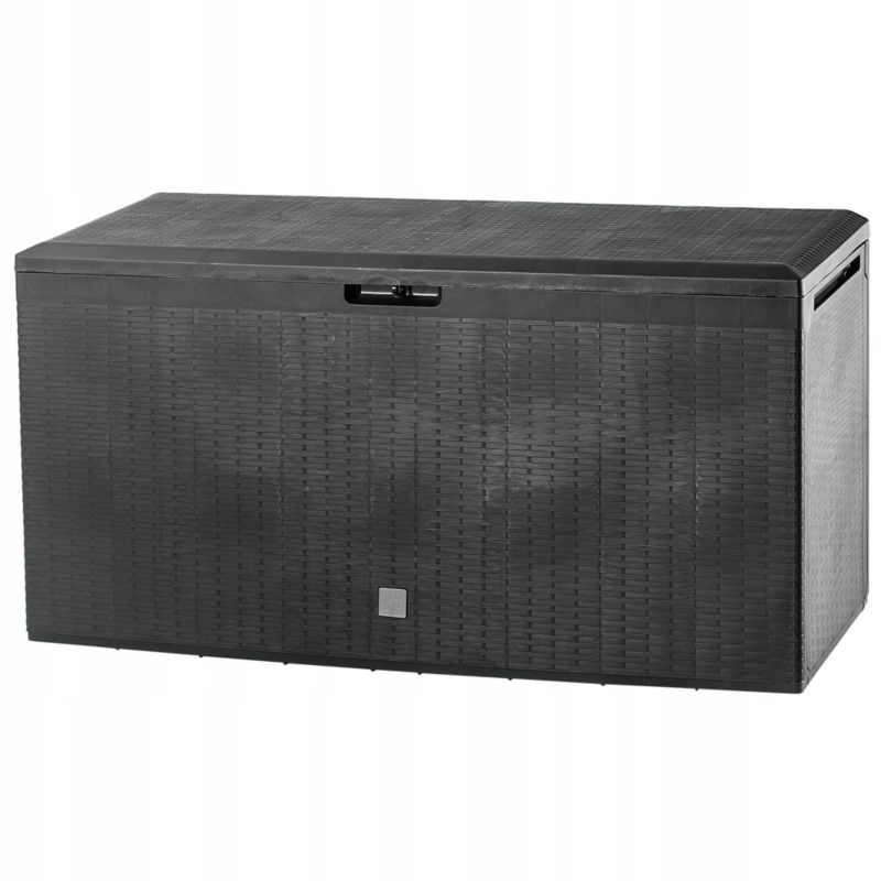 Skrzynia Ogrodowa KADAX Balkonowa Kufer 290L Do Ogrodu Balkon Taras Antracyt 1szt.