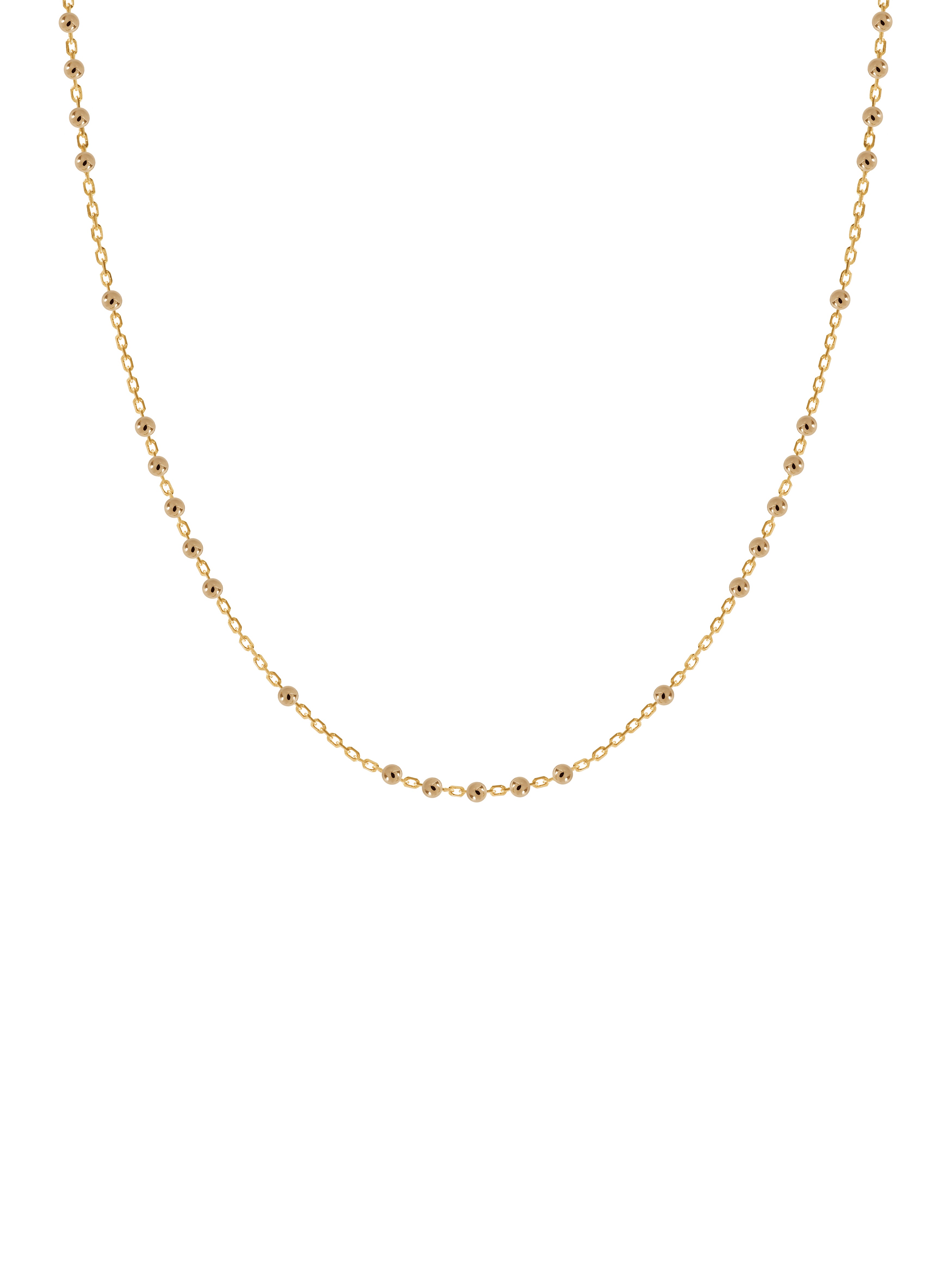 Dotted Chain - delikatny łańcuszek ozdobiony kuleczkami, 55