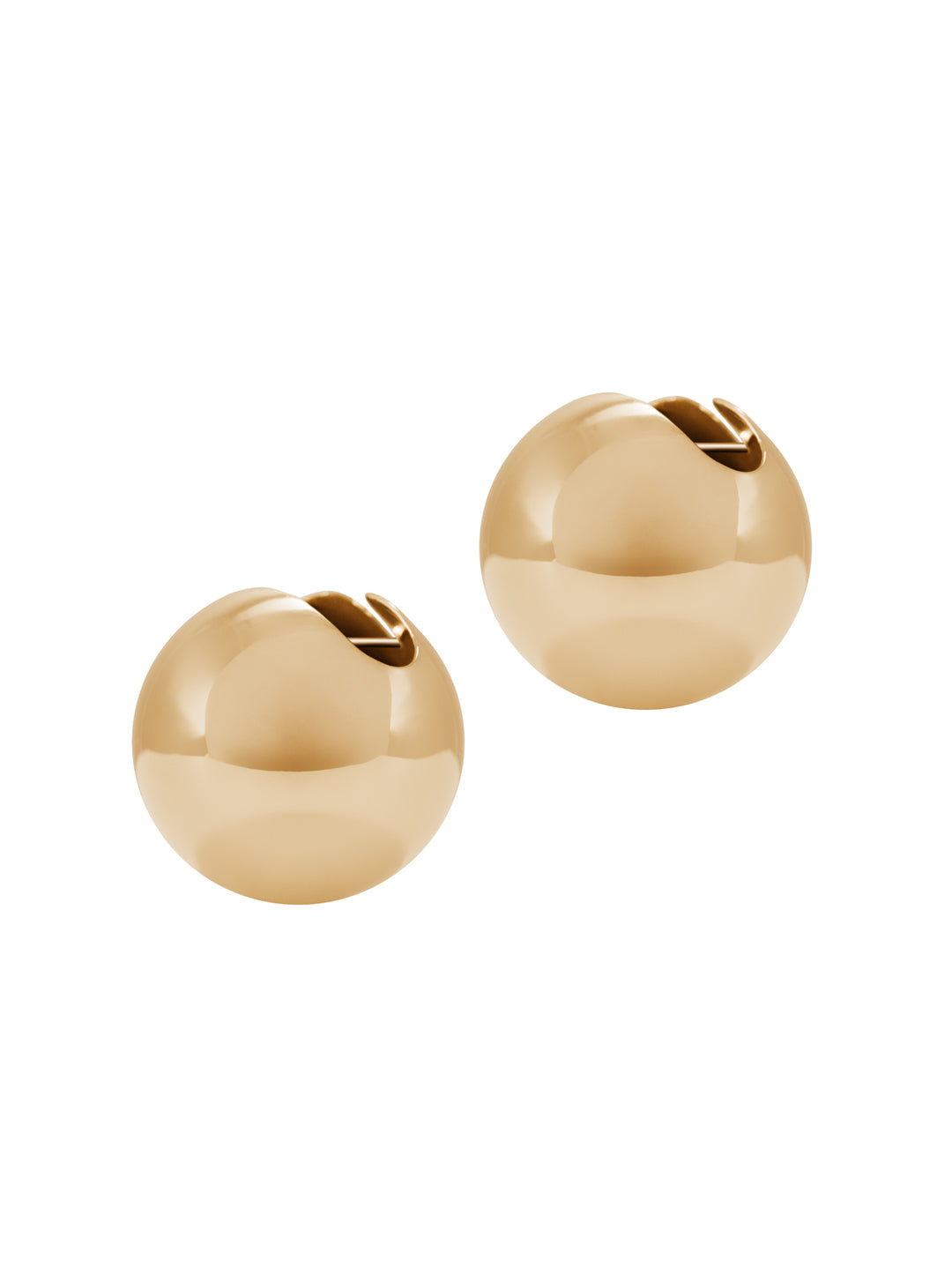 Peach Earrings - Kolczyki w kształcie kuli